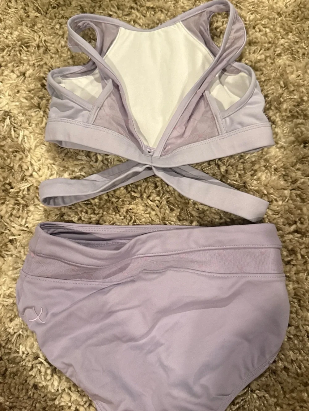Bloch Lavender Dancewear Set | Youth 8–10 | Crop Top & Dance Briefs